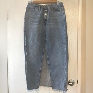 ZARA Denim Maxi Skirt